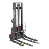 3300lbs Lithium-ion Electric Straddle Stacker,  118" Lift,  Adjustable Legs & Forks,  F33-118S