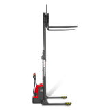3300lbs Lithium-ion Electric Straddle Stacker,  118" Lift,  Adjustable Legs & Forks,  F33-118S