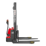 3300lbs Lithium-ion Electric Straddle Stacker,  118" Lift,  Adjustable Legs & Forks,  F33-118S