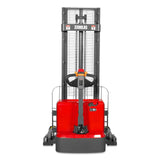 3300lbs Lithium-ion Electric Straddle Stacker,  118" Lift,  Adjustable Legs & Forks,  F33-118S