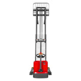 3300lbs Lithium-ion Electric Straddle Stacker,  118" Lift,  Adjustable Legs & Forks,  F33-118S