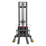 3300lbs Lithium-ion Electric Straddle Stacker,  138" Lift,  Adjustable Legs & Forks,  F33-138S