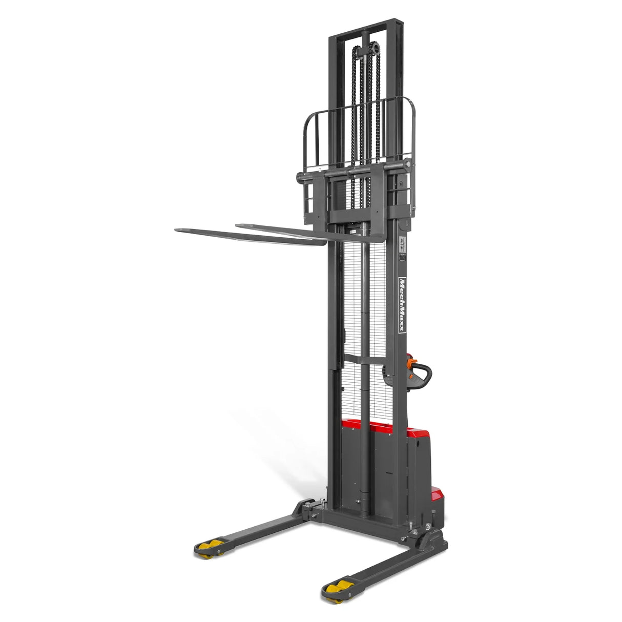 3300lbs Lithium-ion Electric Straddle Stacker,  138" Lift,  Adjustable Legs & Forks,  F33-138S