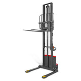 3300lbs Electric Straddle Stacker,  138" Lift,  Adjustable Legs & Forks,  F33-138SLA