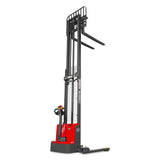 3300lbs Lithium-ion Electric Straddle Stacker,  138" Lift,  Adjustable Legs & Forks,  F33-138S