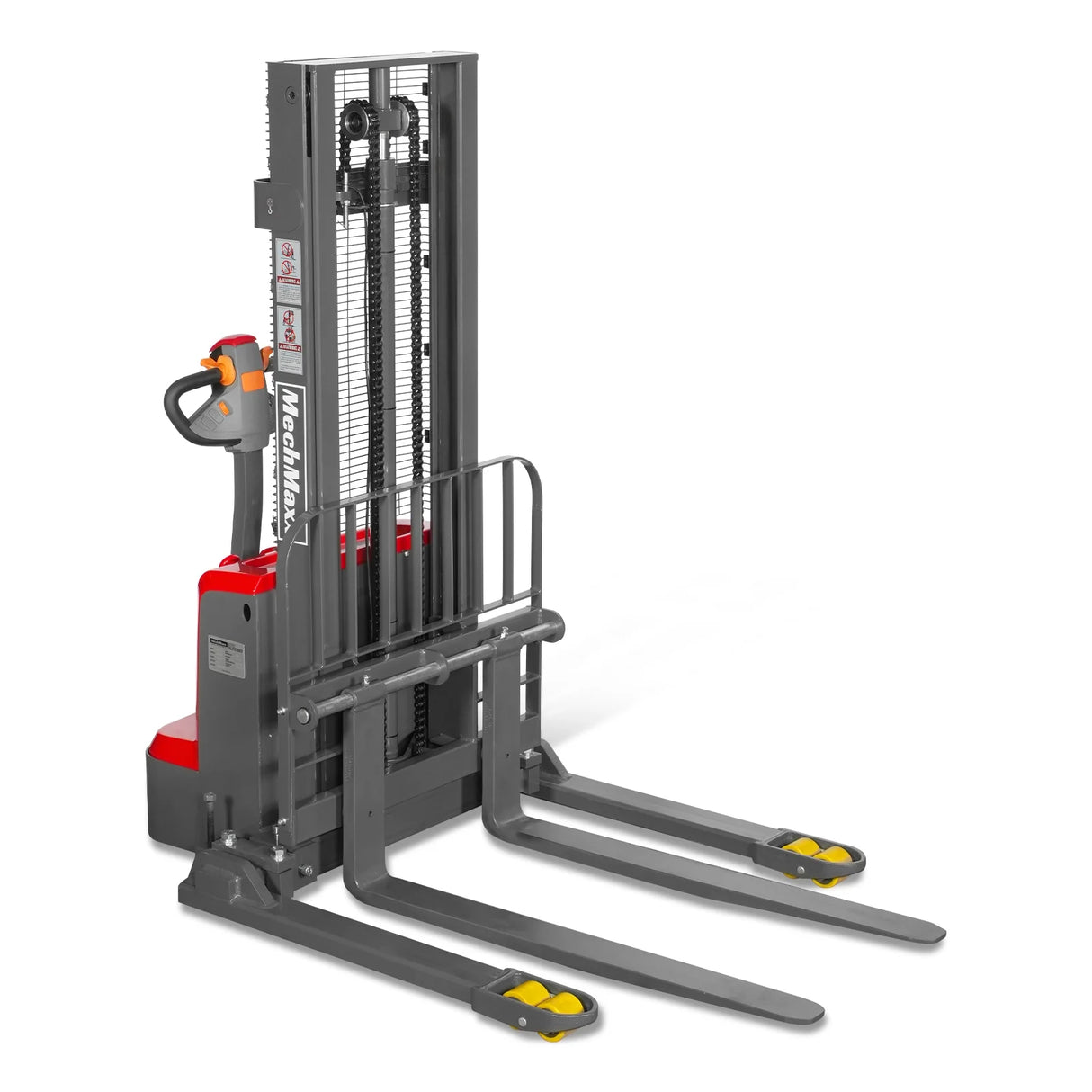 3300lbs Electric Straddle Stacker,  98" Lift,  Adjustable Legs & Forks,  F33-98SLA