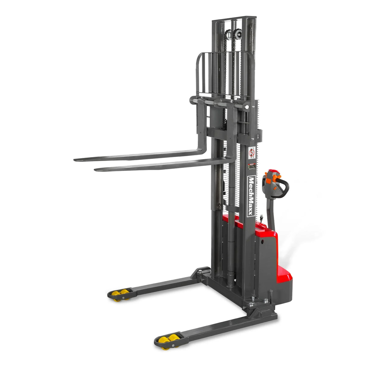 3300lbs Electric Straddle Stacker,  98" Lift,  Adjustable Legs & Forks,  F33-98SLA