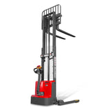 3300lbs Lithium-ion Electric Straddle Stacker,  98" Lift,  Adjustable Legs & Forks,  F33-98S