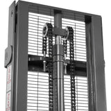3300lbs Electric Straddle Stacker,  138" Lift,  Adjustable Legs & Forks,  F33-138SLA