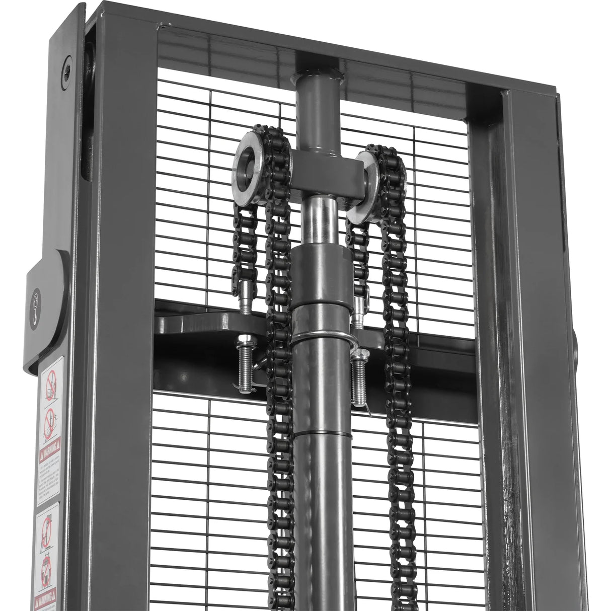 3300lbs Lithium-ion Electric Straddle Stacker,  138" Lift,  Adjustable Legs & Forks,  F33-138S