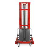 3300lbs Semi-Electric Straddle Stacker,  138" Lift,  Adjustable Legs & Forks,  S33-138S