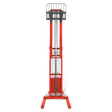 3300lbs Semi-Electric Straddle Stacker,  138" Lift,  Adjustable Legs & Forks,  S33-138S