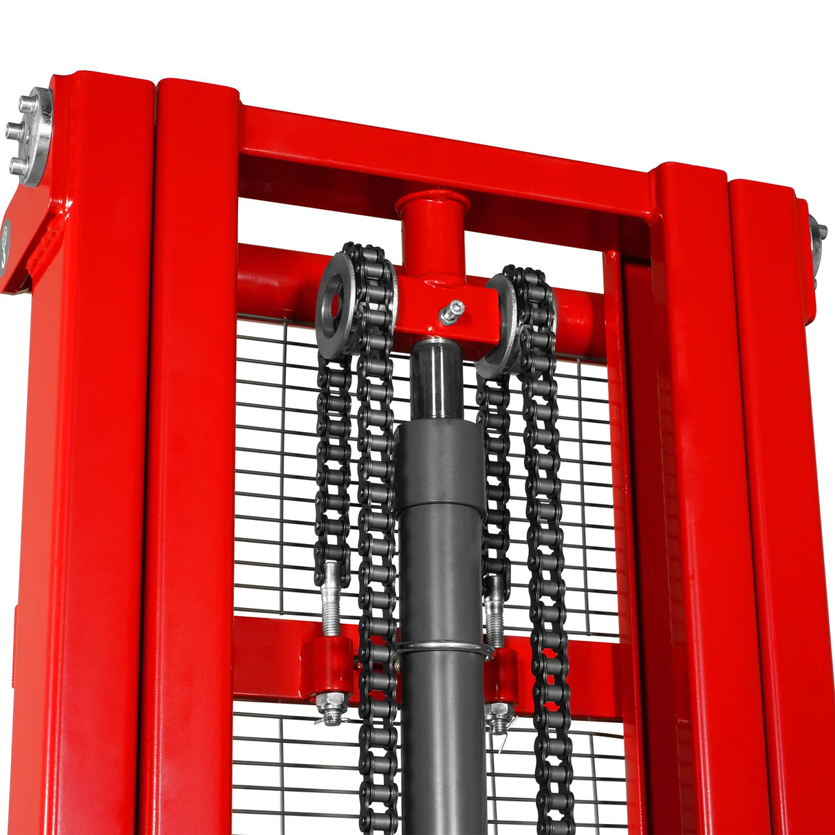 3300lbs Semi-Electric Straddle Stacker,  138" Lift,  Adjustable Legs & Forks,  S33-138S