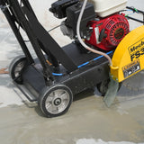 Honda GX160 Walk-Behind Concrete Floor Saw, 14 in Blade, 4 in Cutting Depth, FS350H
