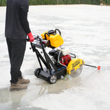 Honda GX160 Walk-Behind Concrete Floor Saw, 14 in Blade, 4 in Cutting Depth, FS350H