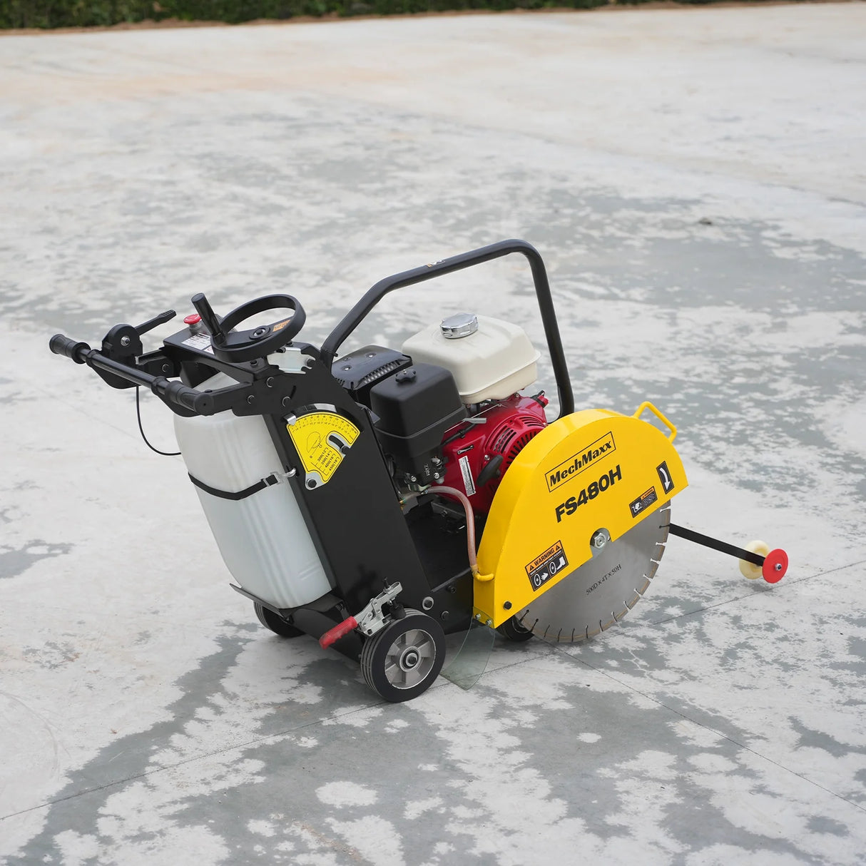 Honda GX390 Walk-Behind Concrete Floor Saw, 20 in Blade, 7 in Cutting Depth, FS480H