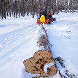 8800lbs 3-Point Hitch Forestry Log Skidding Winch,  200ft Cable Length,  25-60 HP Tractor,  Category 1 Hookup,  FW8800