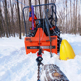 8800lbs 3-Point Hitch Forestry Log Skidding Winch,  200ft Cable Length,  25-60 HP Tractor,  Category 1 Hookup,  FW8800