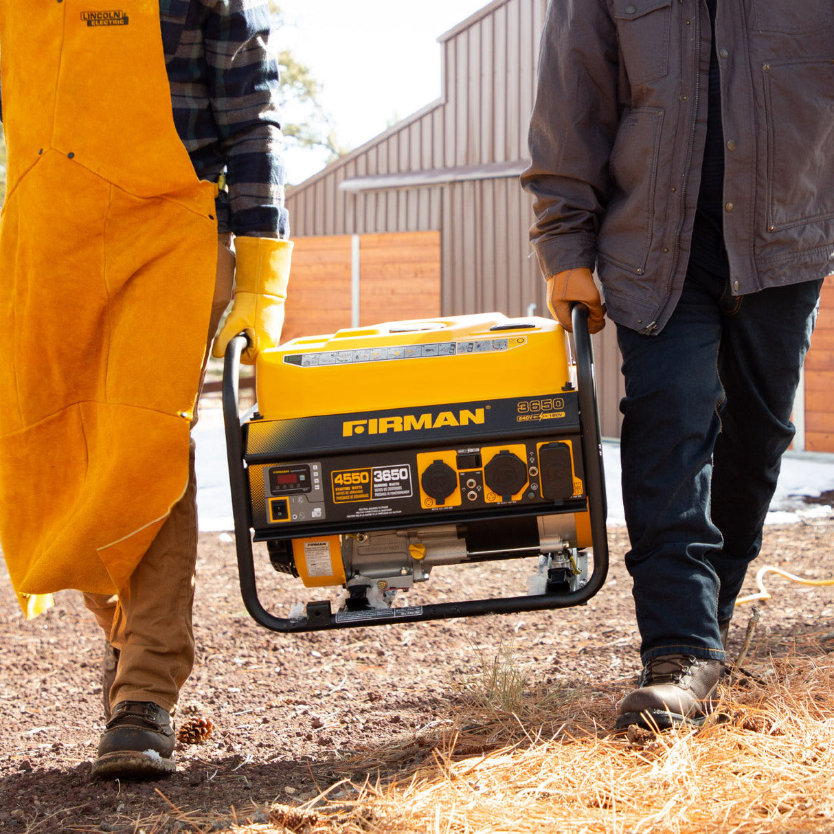 Gas Portable Generator 4550W Recoil Start 120/240V
