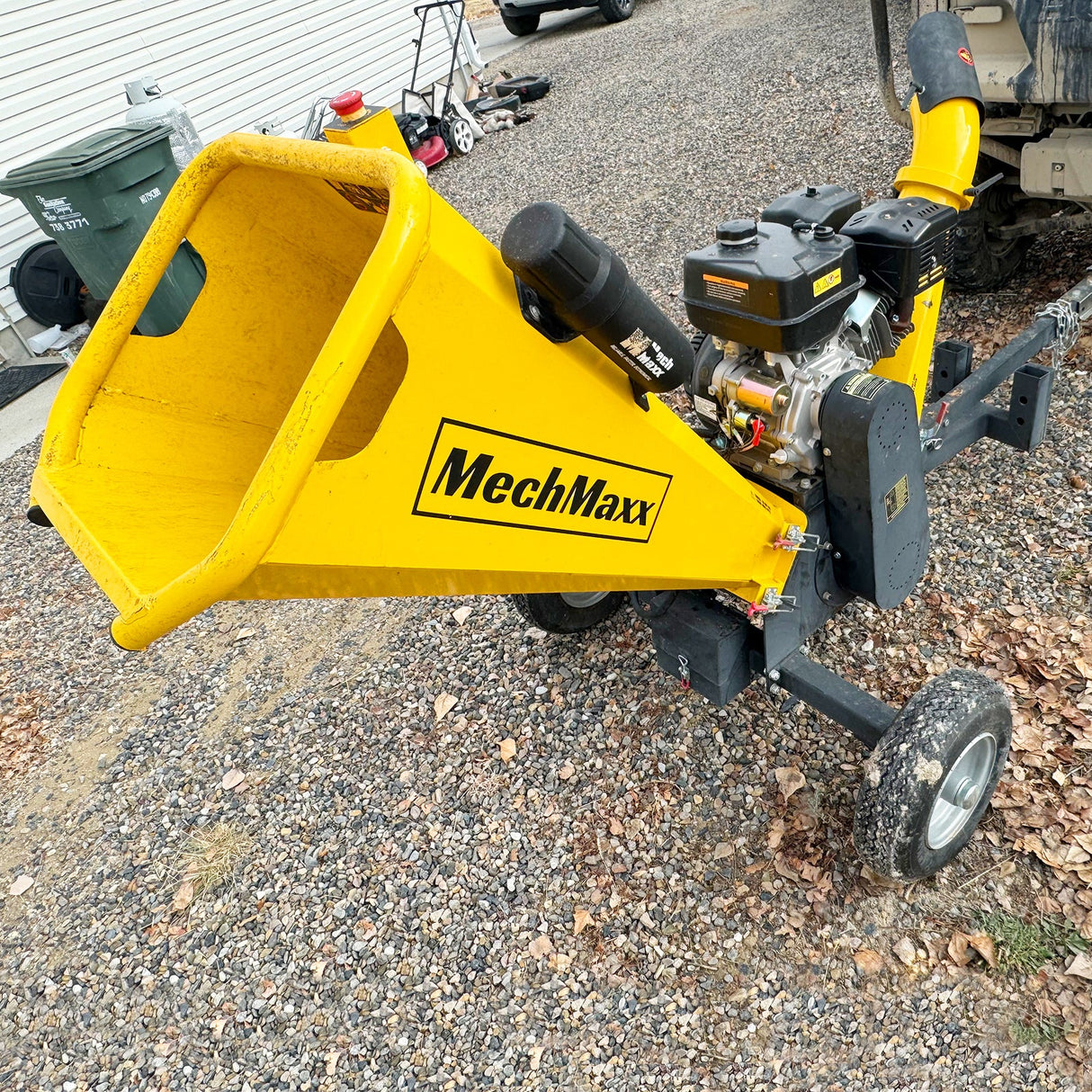 MechMaxx 5 inch E-start DUCAR 420cc Gasoline Engine Powered Wood Chipper,  GS1500
