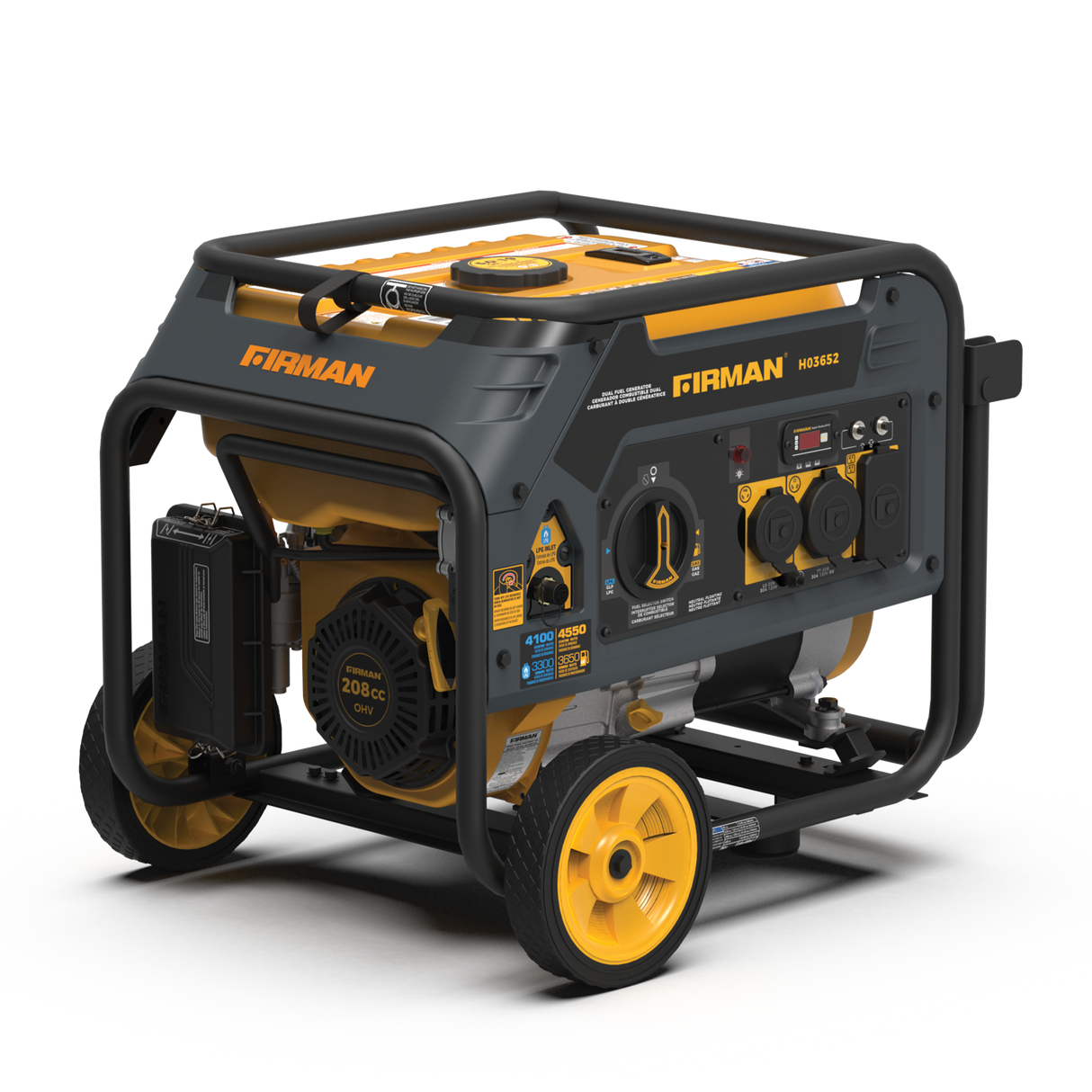 Dual Fuel Portable Generator 3650W Recoil Start