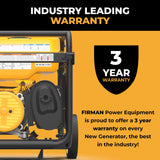 Dual Fuel Portable Generator 4550/3650W Recoil Start