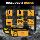 Dual Fuel Portable Generator 4550/3650W Recoil Start