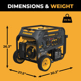 Dual Fuel Portable Generator 5700W Electric Start 120/240V