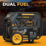 Dual Fuel Portable Generator 5700W Electric Start 120/240V