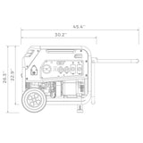 Dual Fuel Portable Generator 5700W Recoil Start 120/240V