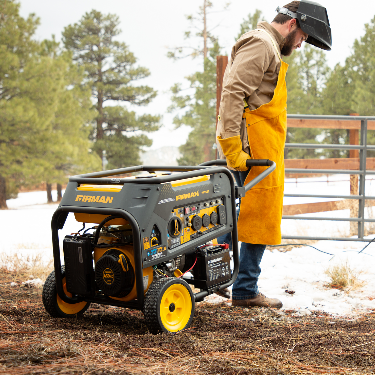 Dual Fuel Portable Generator 9400W Electric Start 120/240V with CO Alert