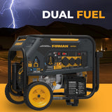 Refurbished Dual Fuel Portable Generator 9400W Electric Start 120/240V with CO Alert