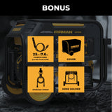 Dual Fuel Portable Generator 9400W Electric Start 120/240V with CO Alert