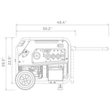 Dual Fuel Portable Generator 8000W Electric Start 120/240V