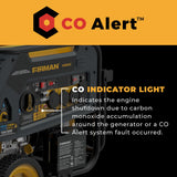 Dual Fuel Portable Generator 10000W Electric Start 120/240V with CO alert