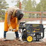 Dual Fuel Portable Generator 10000W Electric Start 120/240V with CO alert