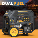 Dual Fuel Portable Generator 10000W Electric Start 120/240V with CO alert