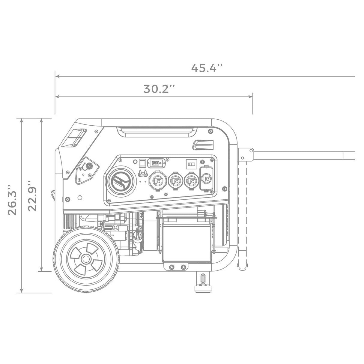 Dual Fuel Portable Generator 8000W Electric Start 120/240V