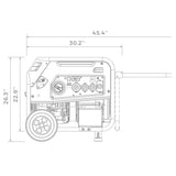 Dual Fuel Portable Generator 8000W Electric Start 120/240V