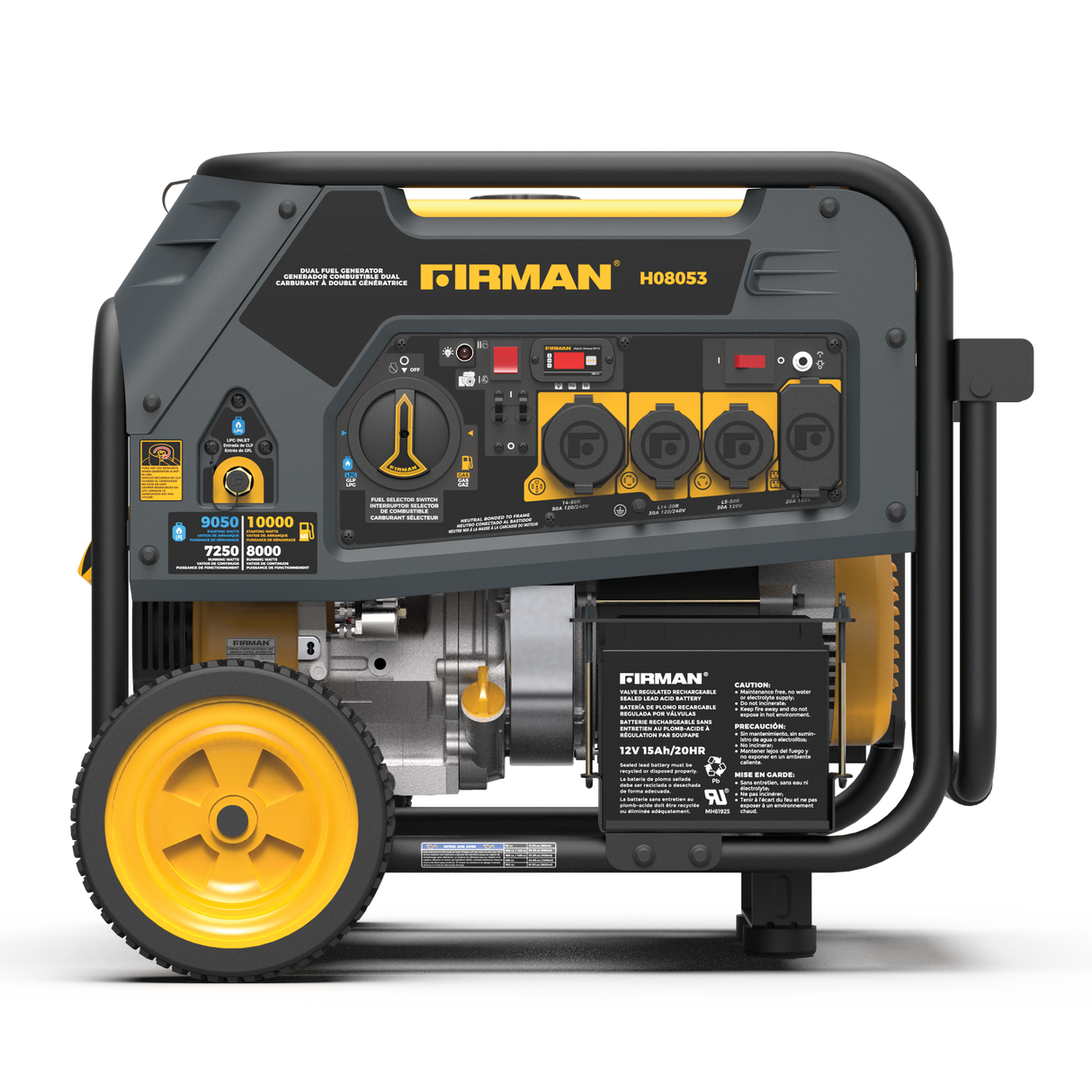 Dual Fuel Portable Generator 8000W Electric Start 120/240V