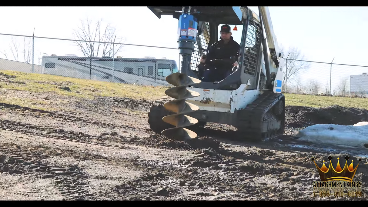 Ignite Attachments 45 in Skid Steer Auger Drive and Bit Package 165DDH