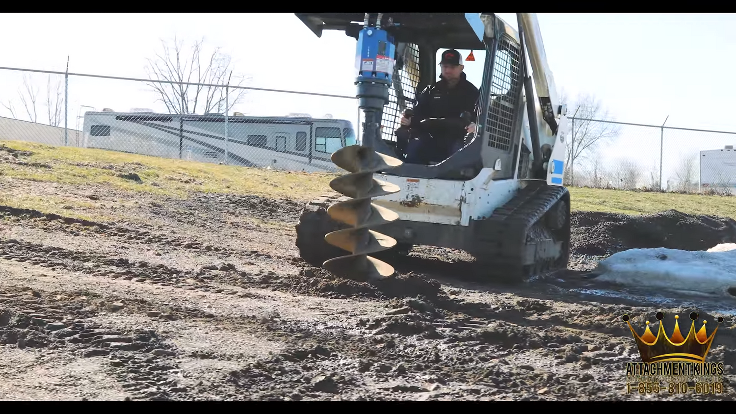 Ignite Attachments 45 in Skid Steer Auger Drive and Bit Package 165DDH