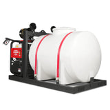 4000 PSI 4 GPM HONDA E-Start Engine Hot Water Pressure Washer Skid Mounted with 245 Gal Tank,  HPW40HBT