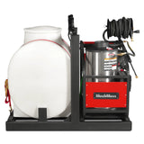 4000 PSI 4 GPM HONDA E-Start Engine Hot Water Pressure Washer Skid Mounted with 175 Gal Tank,  HPW40HT