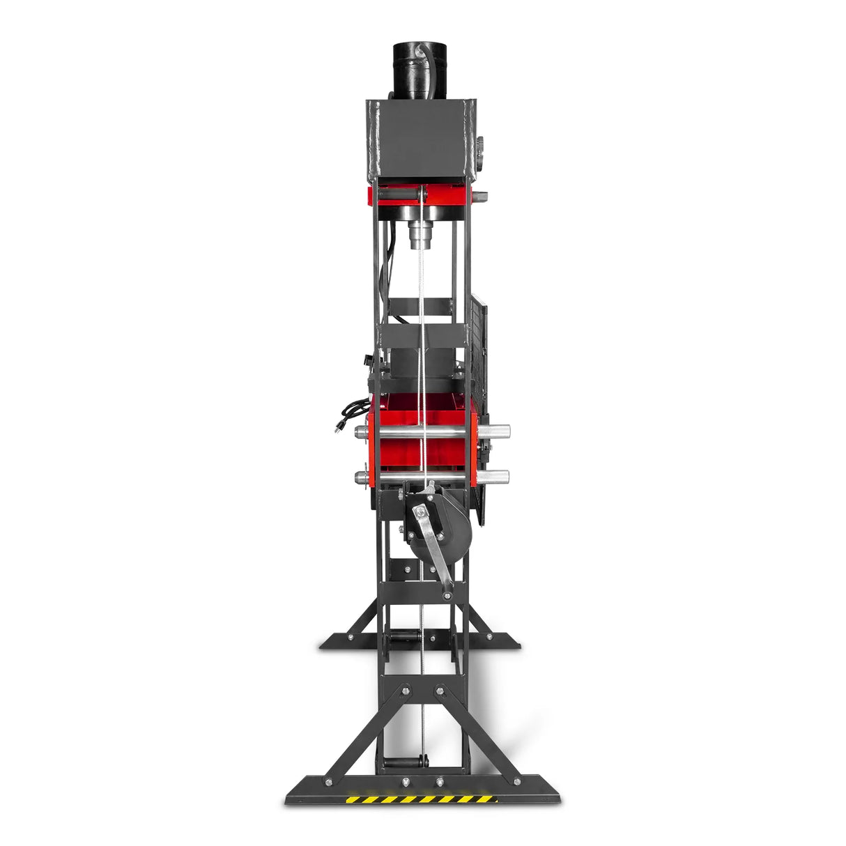 75 Ton H-Frame Electric Hydraulic Shop Press with Hand Winch, 110V Motor, Fully Welded Steel Frame, Safety Guard, HSP75E