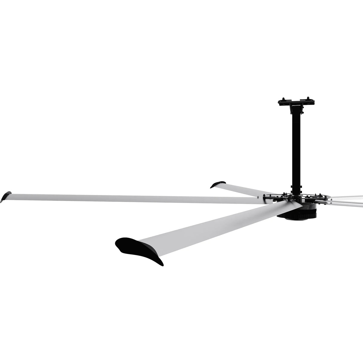 24FT HVLS Industrial Ceiling Fan 208-240V 3Ph - Energy Efficient Large Area Air Circulation for Fan Warehouses & Factories,  24FT3PH