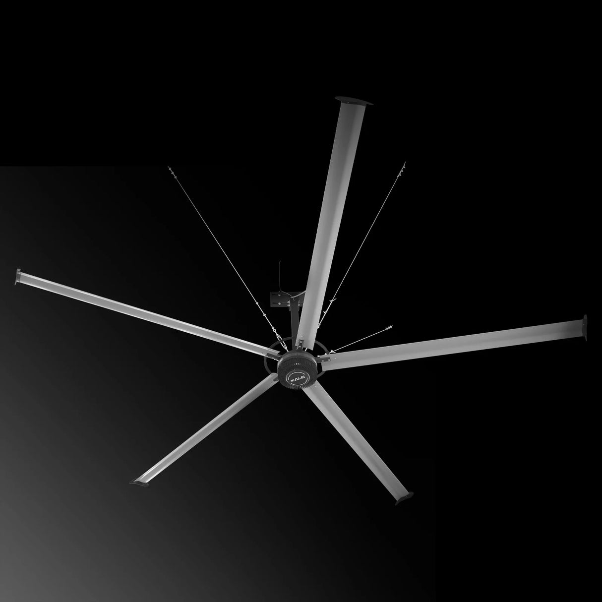 24FT HVLS Industrial Ceiling Fan 208-240V 3Ph - Energy Efficient Large Area Air Circulation for Fan Warehouses & Factories,  24FT3PH