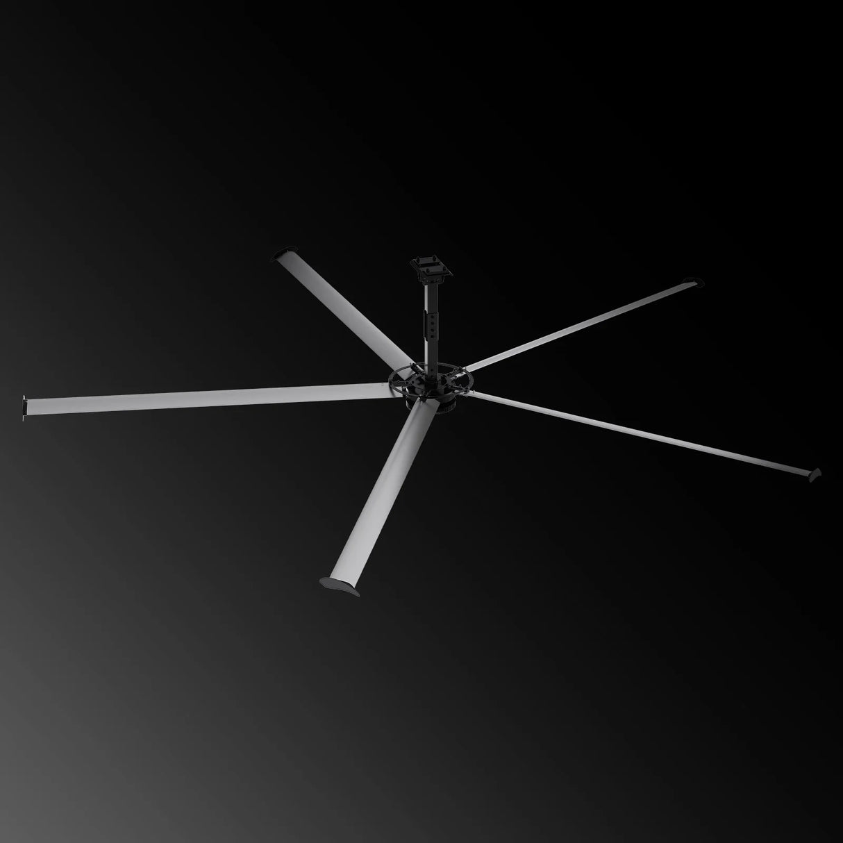 16FT HVLS Industrial Ceiling Fan 208-240V 3Ph - Energy Efficient Large Area Air Circulation for Fan Warehouses & Factories, 16FT3PH