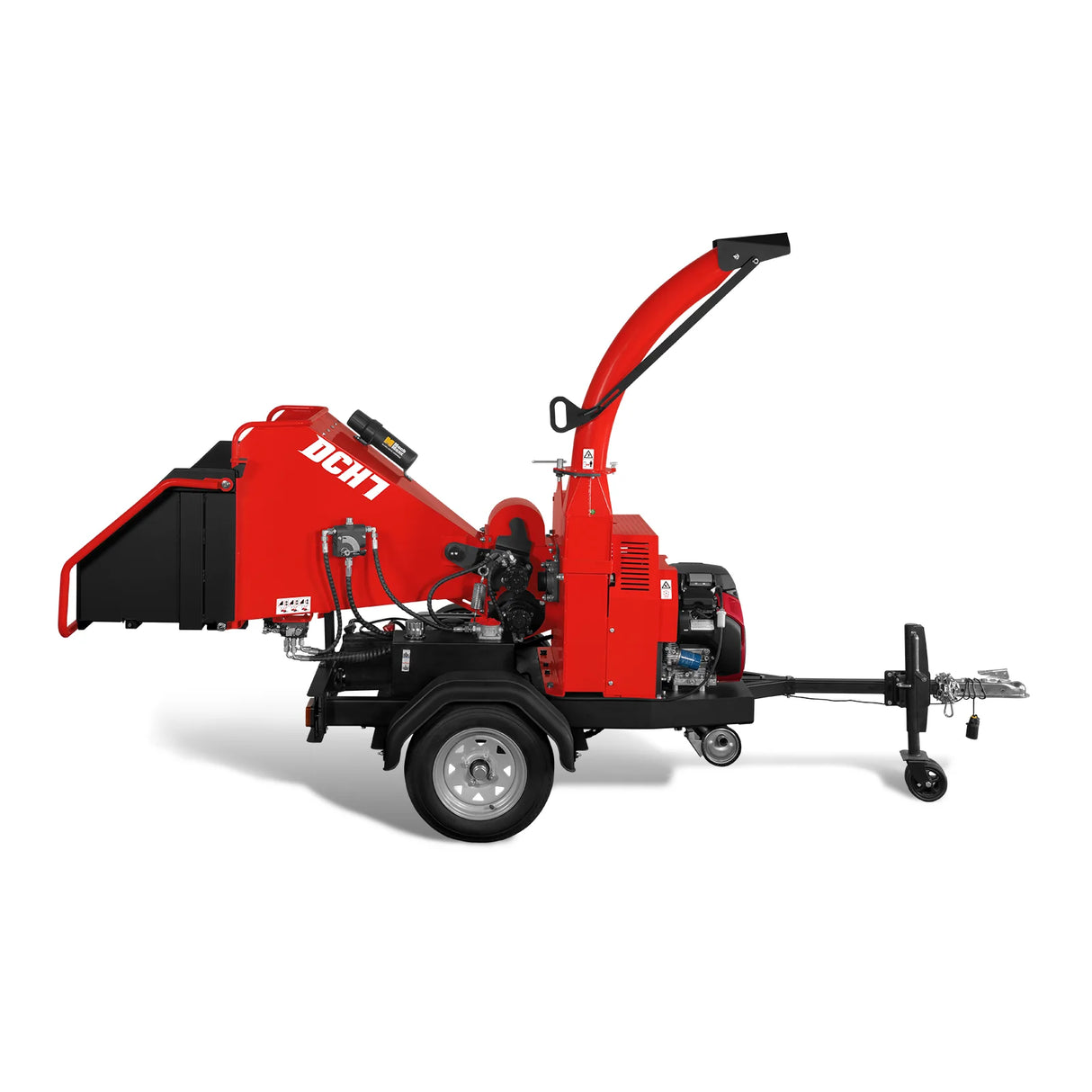 MechMaxx HONDA GX690 22HP 688cc Twin Cylinder Gasoline Engine Powered 7" Hydraulic Feeding Wood Chipper,  DCH7