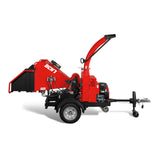 MechMaxx HONDA GX690 22HP 688cc Twin Cylinder Gasoline Engine Powered 7" Hydraulic Feeding Wood Chipper,  DCH7